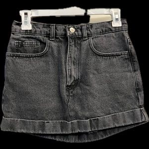 AMERICAN APPAREL washed denim skirt